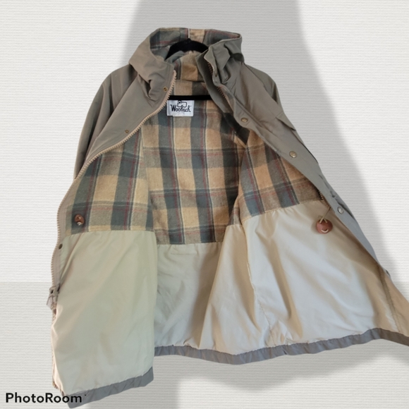 Vintage 60's Woolrich army green jacket, size Medium - Picture 6 of 13